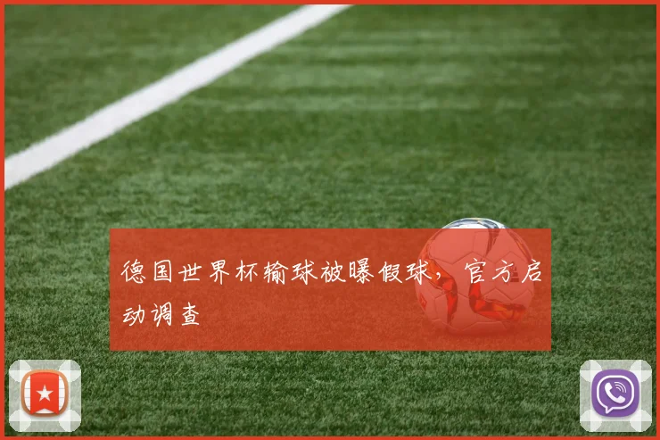 德国世界杯输球被曝假球，官方启动调查